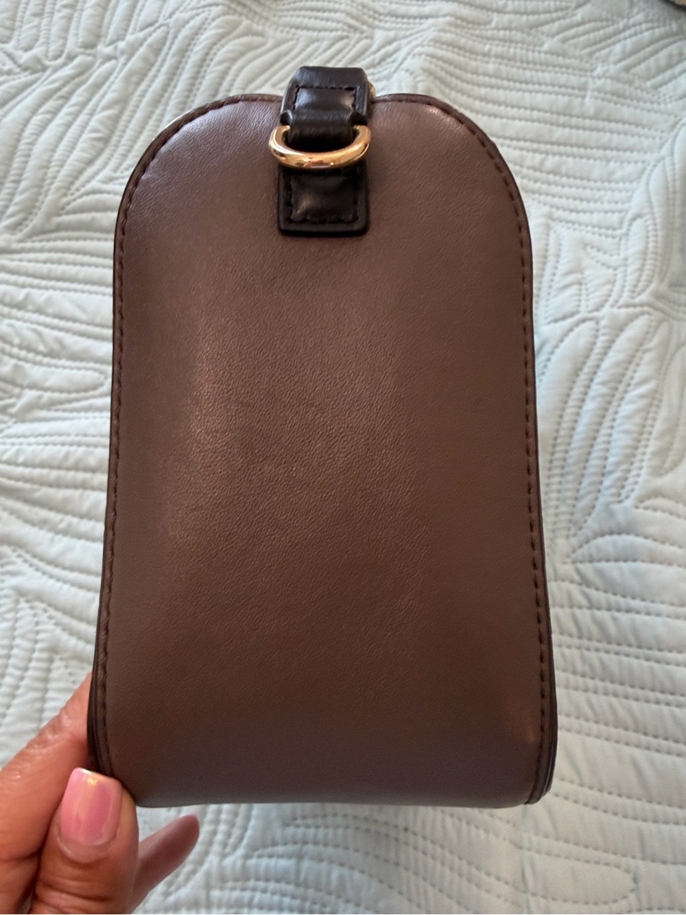 Marc Jabobs Leather and Suede Soft Box 23 in Brown with Crossbody Strap - Picture 7 of 15